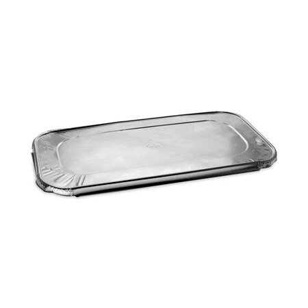 Pactiv Evergreen Aluminum Steam Table Pan Lid, Fits One-Third Size Pan, 6.19 x 12.31 x 0.5, 200PK Y116225